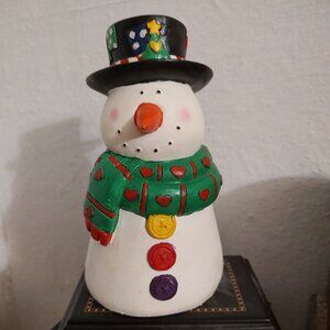 Christmas follies 7 inch snow man figurine